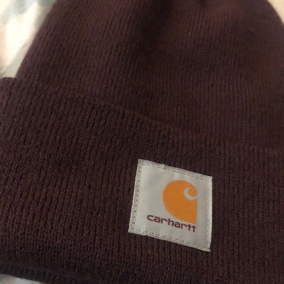 ⭐️CARHARTT  BURGUNDY watch hat  cap beanie🆕🆕 *NEW* - Picture 4 of 7